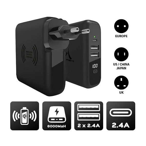 Chargeur de voyage 3 en 1