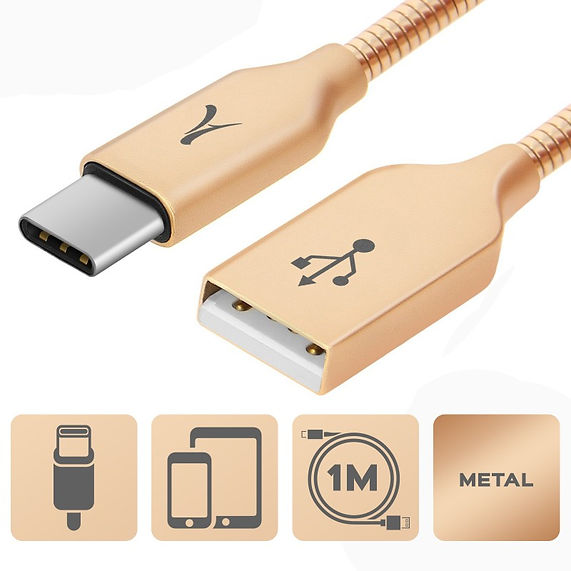 Câble USB-C Métal Or