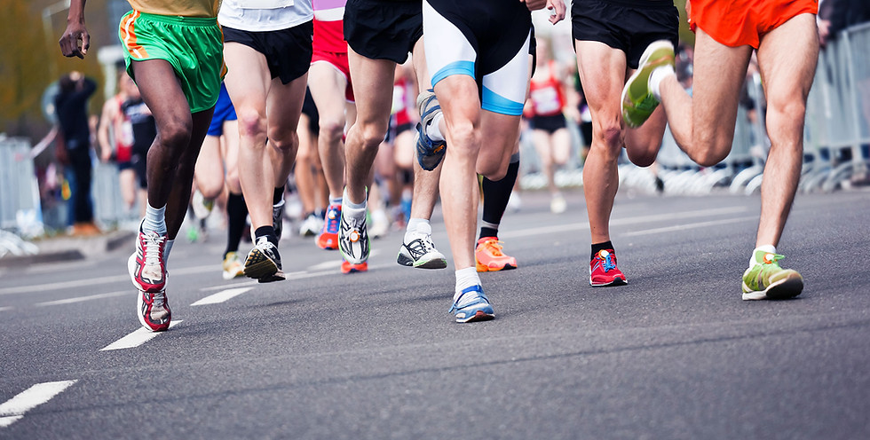 Los corredores de maratón