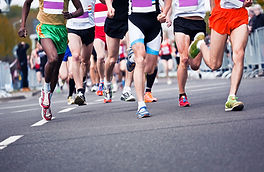 Les coureurs de marathon
