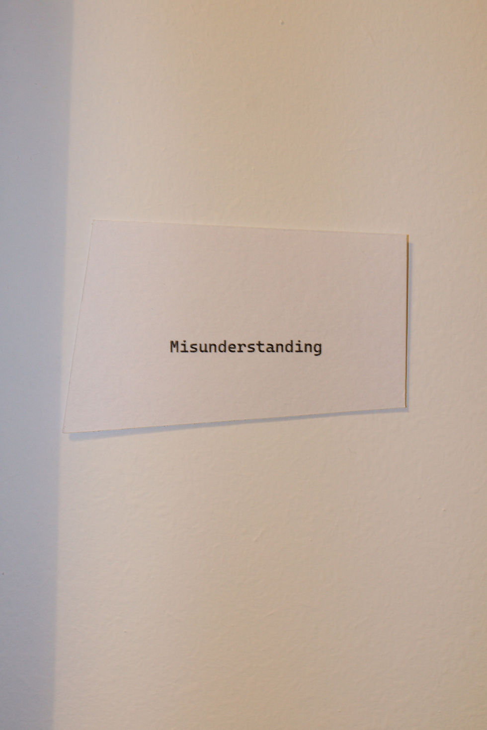 Thumbnail: Misunderstanding