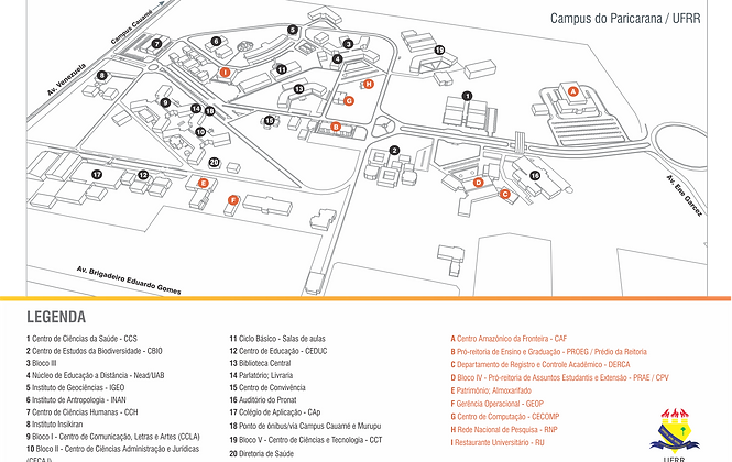 Mapa da UFRR