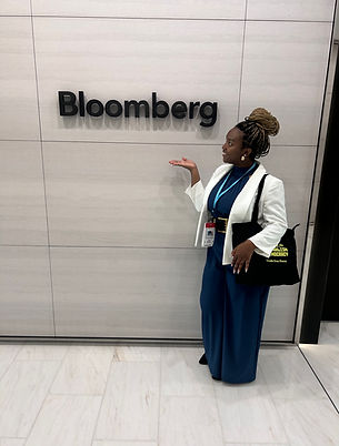Korey McCaskill at Bloomberg headquarters 