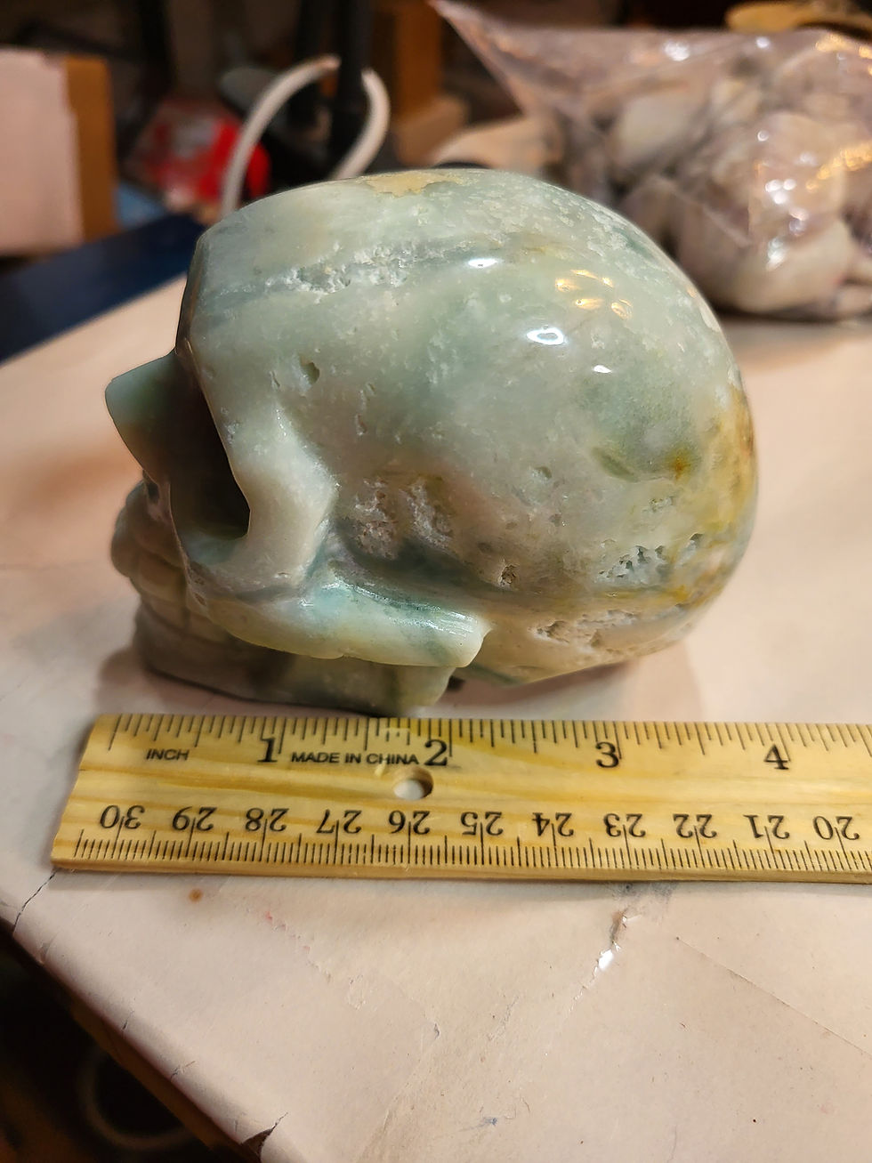 Thumbnail: Blue quartzite skull