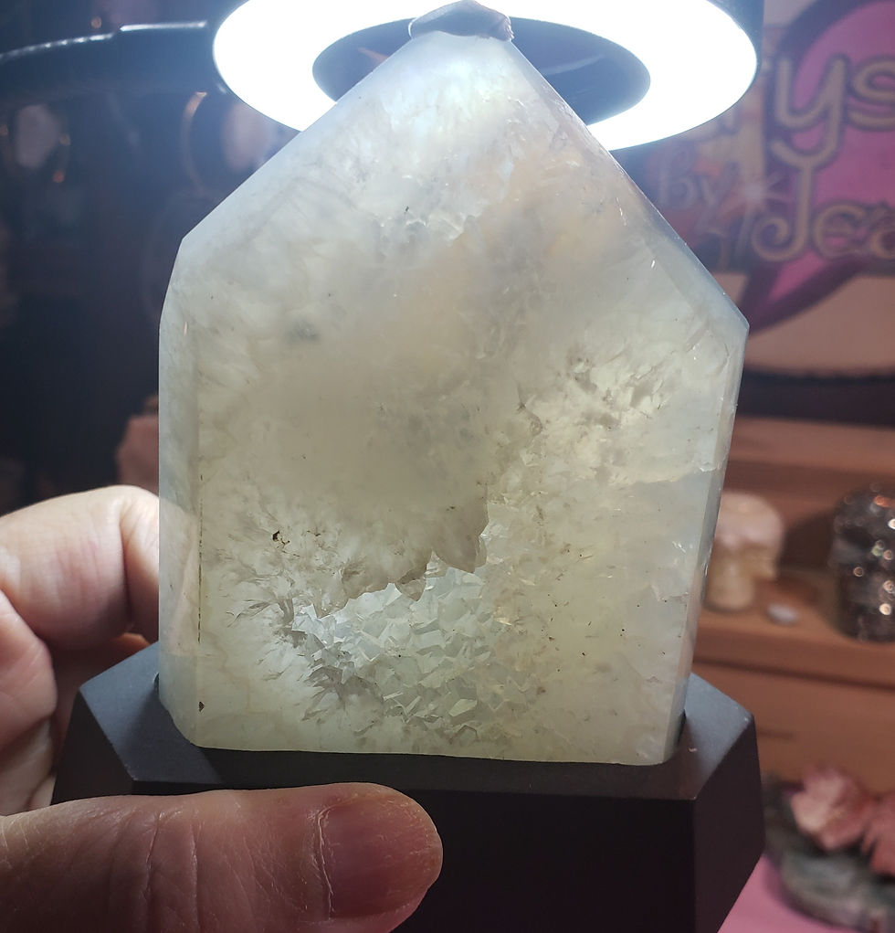 Thumbnail: Druzy Agate with a custom stand