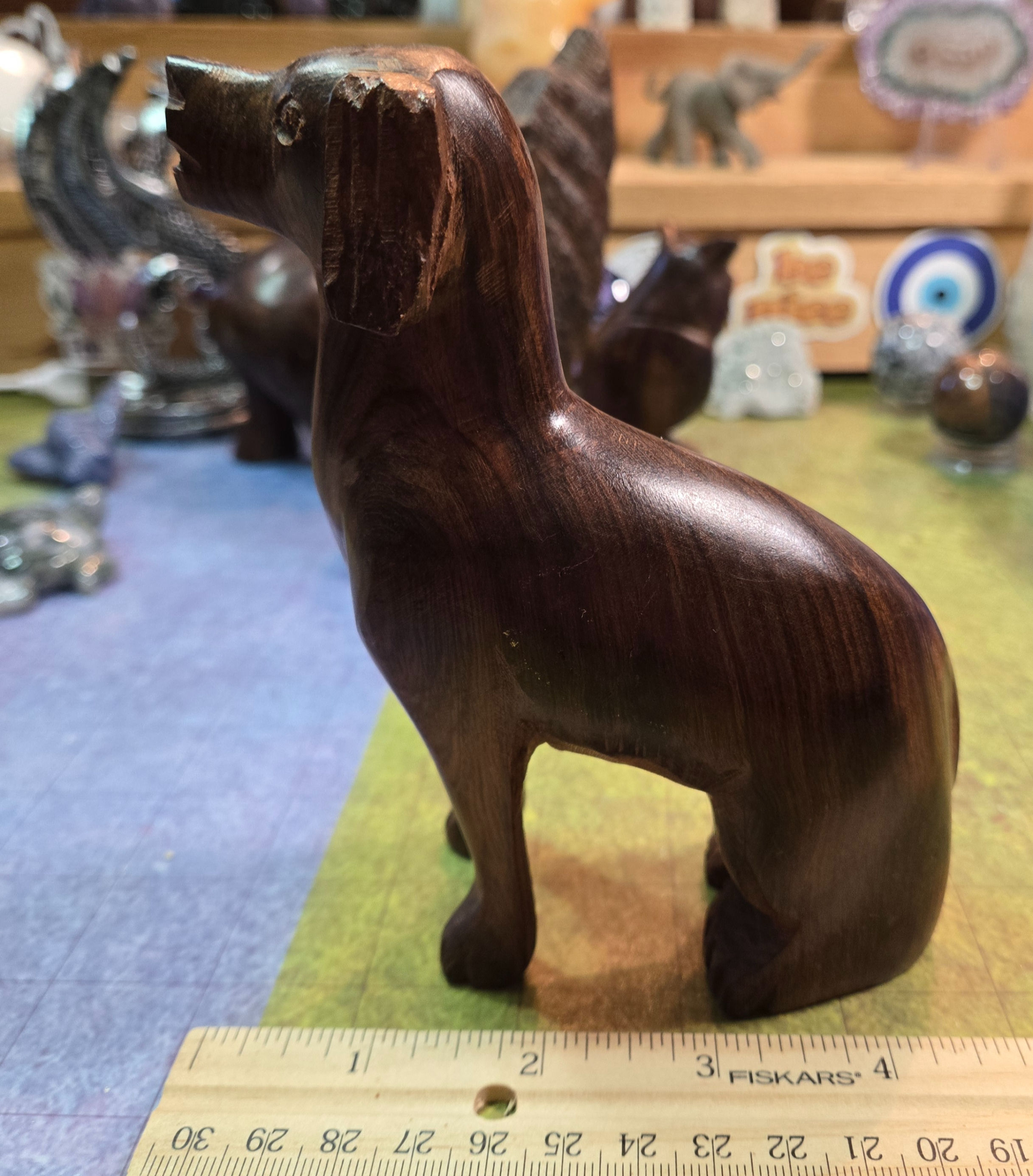 Ironwood hand carved Dog