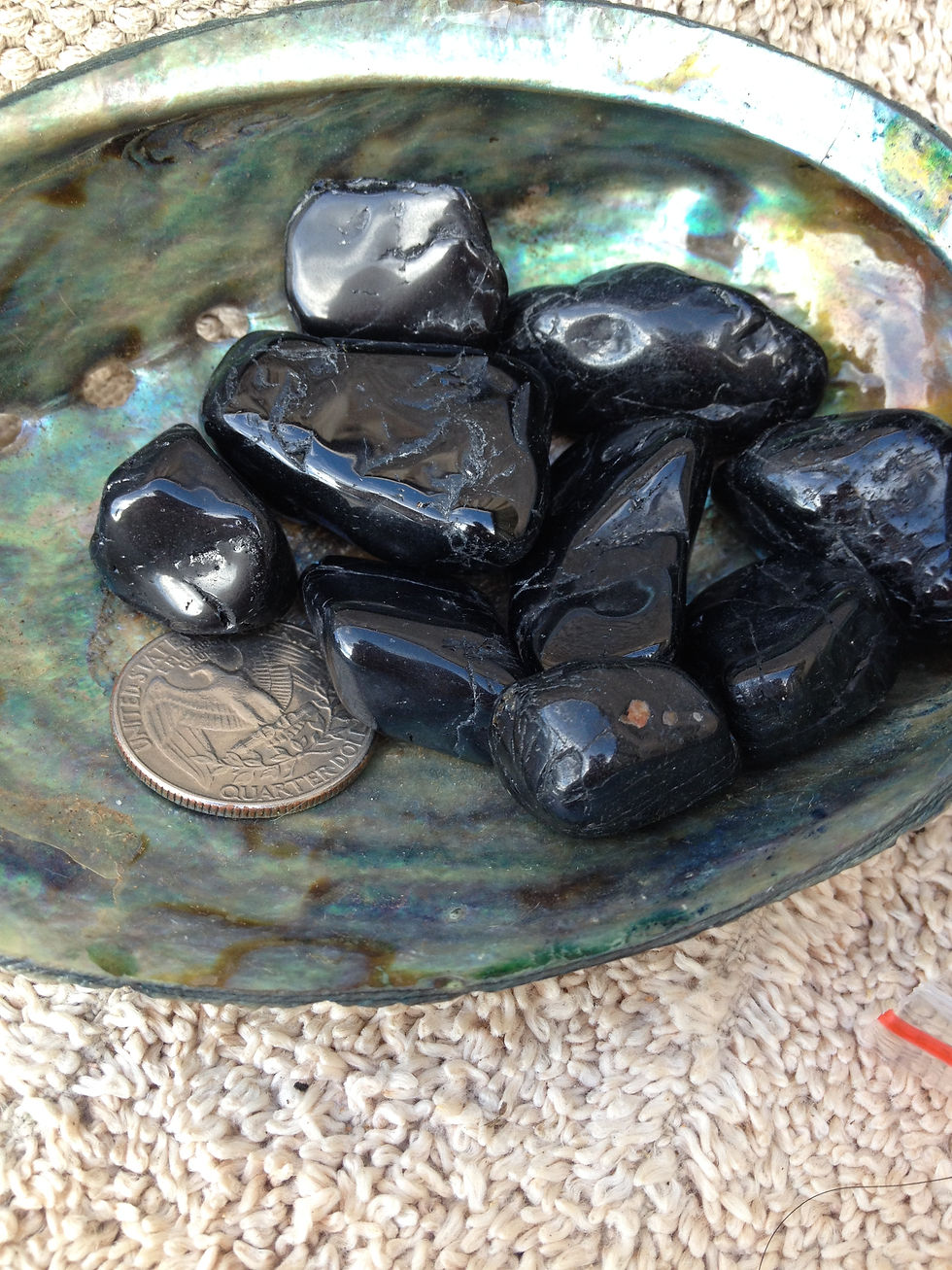 Thumbnail: Black Tourmaline Tumbles