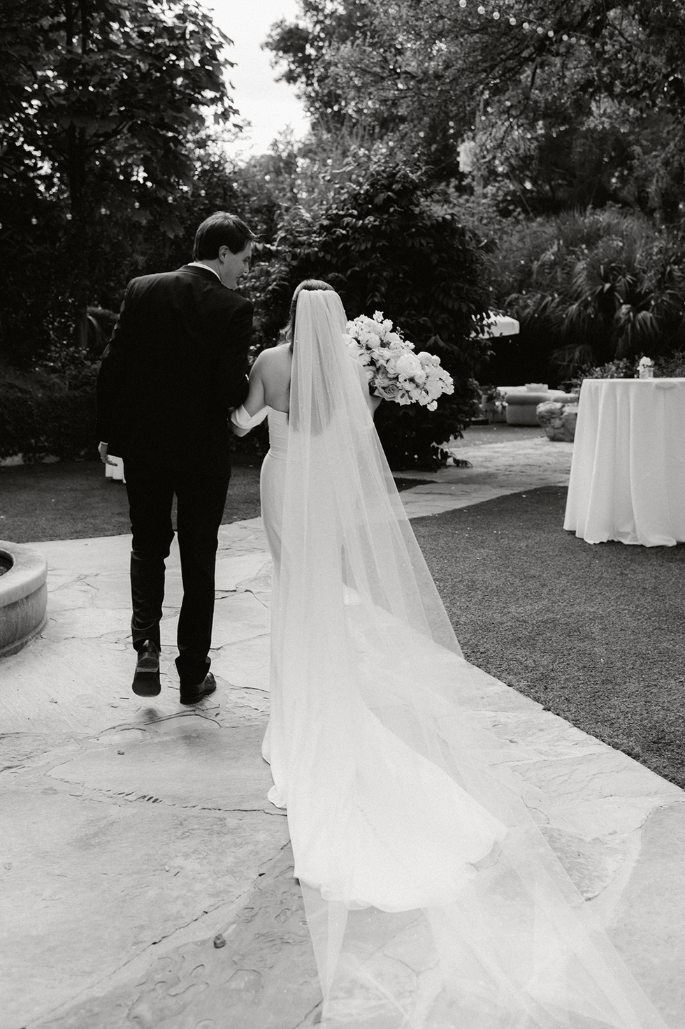 Ceremony space at The Hummingbird House Austin set for an intimate wedding
