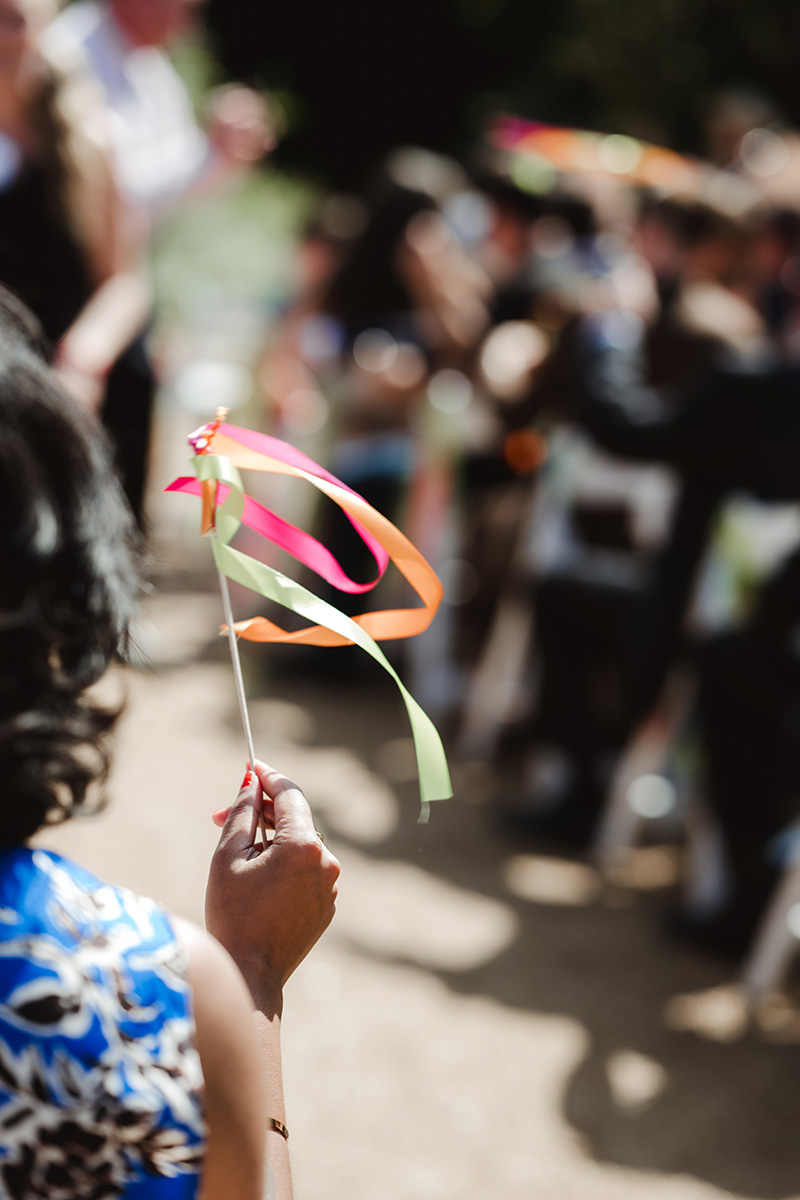 Modern colorful wedding design at Ivy Hall venue
