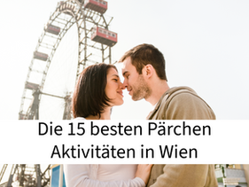 Pärchenbild vor dem Wiener Riesenrad.