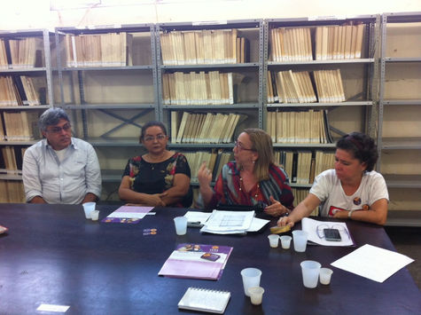 Professoras Vera e Sandra se reúnem no IG