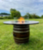 Full size Wine Barrel Fire Pit