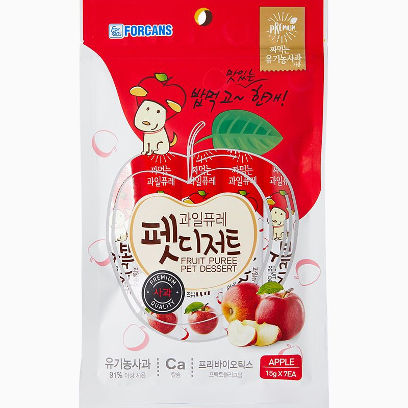 Forcans 果泥宠物甜点(苹果)