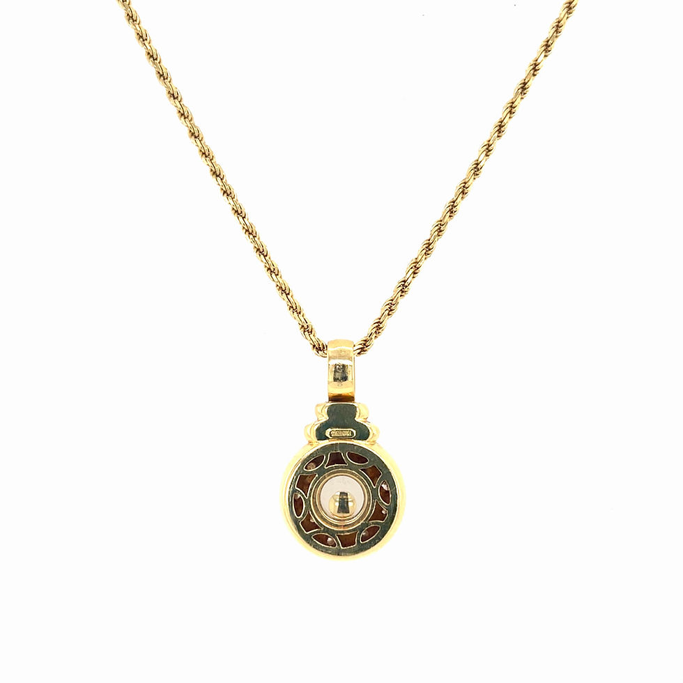 Thumbnail: Chopard 'Happy Diamond' hanger 18Kt. Geelgoud