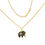 Thumbnail: Chopard 'Happy Diamonds' Olifant Collier 18Kt. Geelgoud