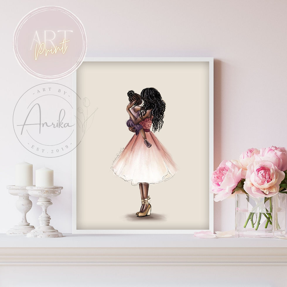 Mother and Daughter Art