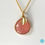 Thumbnail: Pink Chalcedony Leaf Necklace