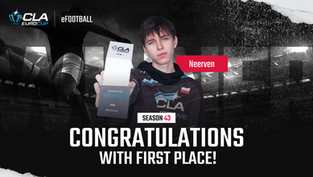 Сongratulations to Neerven with first place in the 43th Season CLA EuroCup eFootball