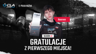 Gratulacje dla Neervena za pierwsze miejsce w 43. sezonie CLA EuroCup eFootball