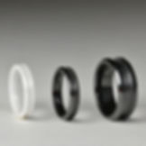 Thumbnail: Ceramic Slim White Ring Core Blank