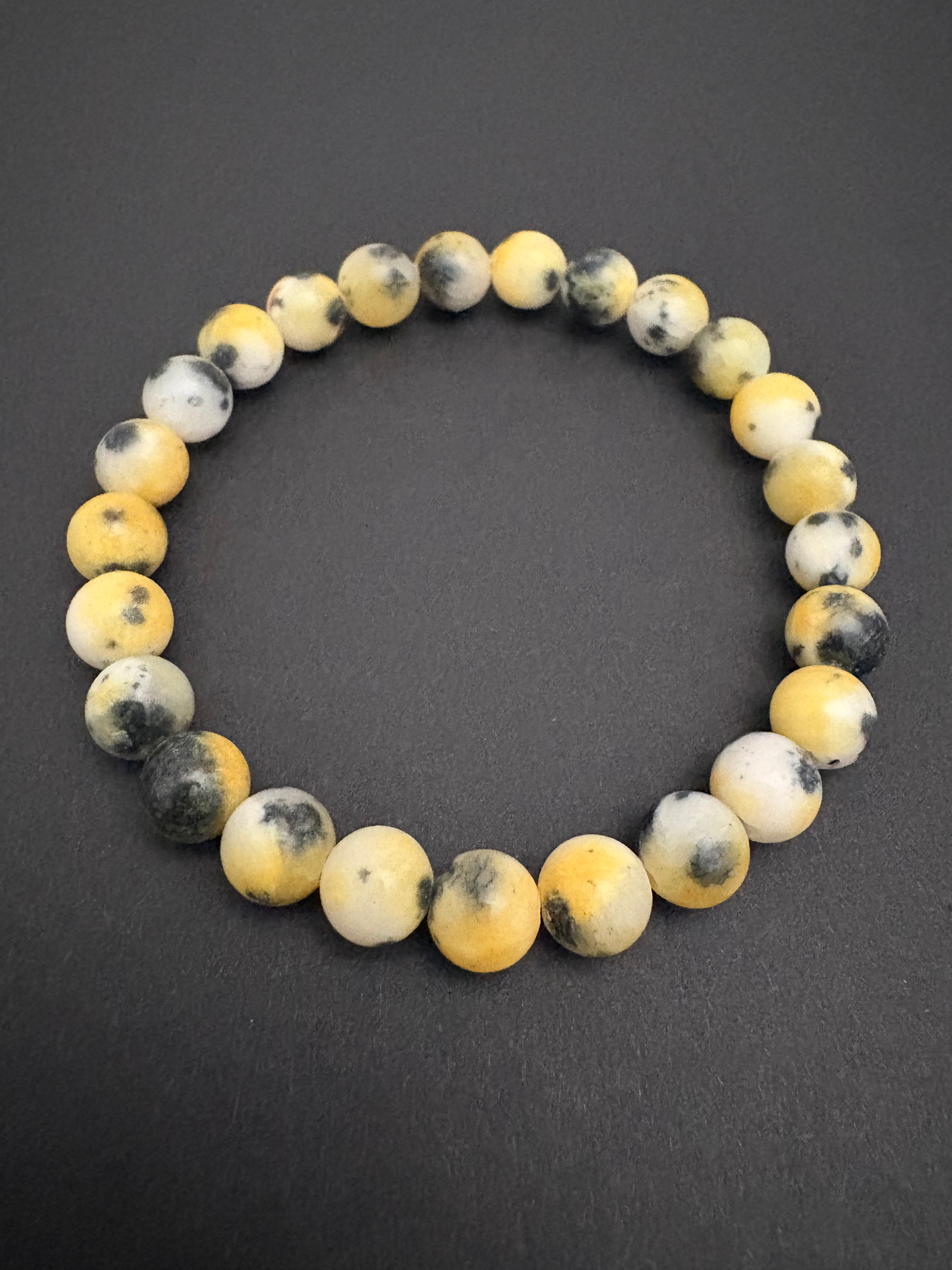 Golden Rod Jade Gemstone Bracelet 