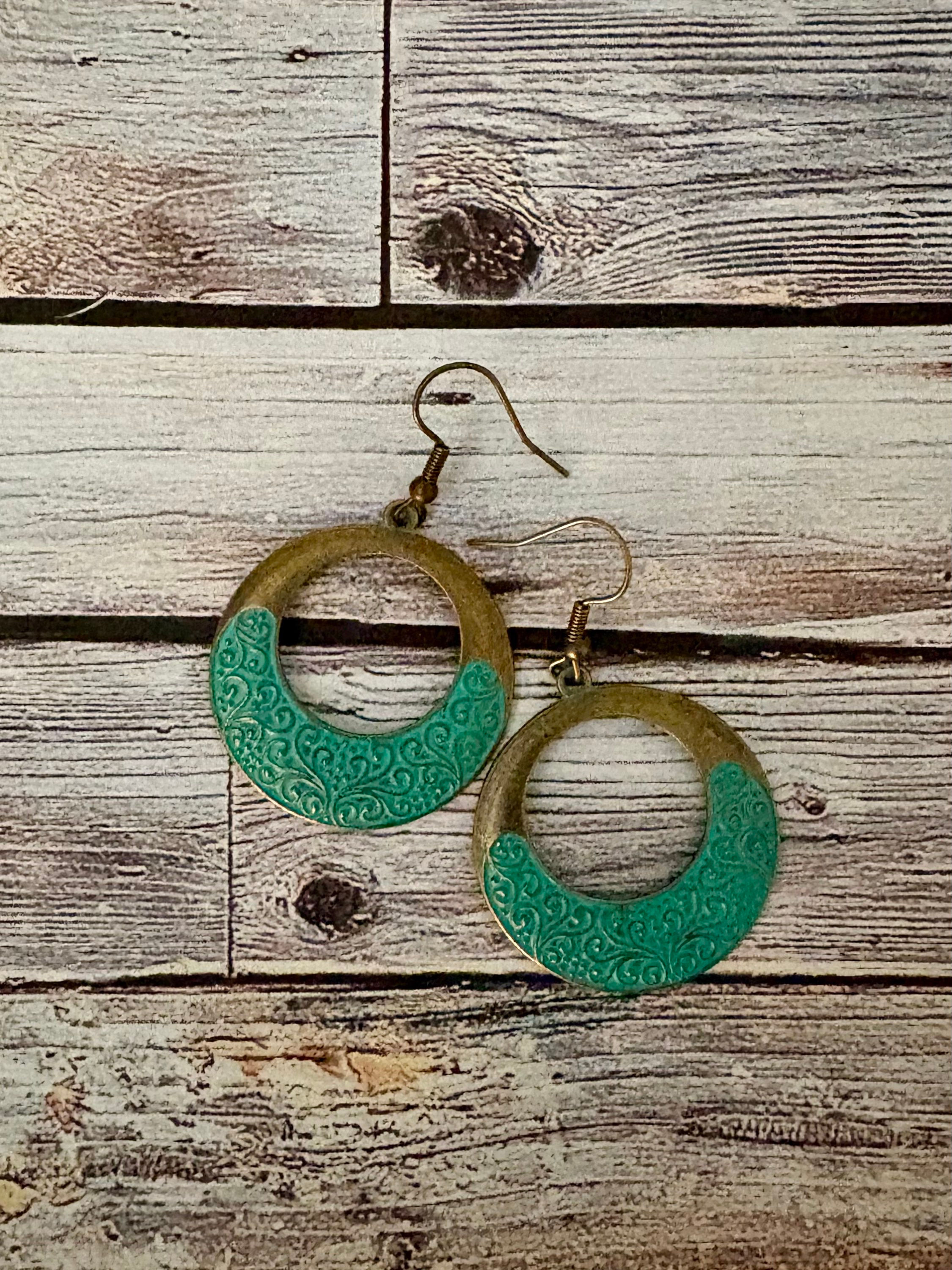Patina Filigree Chandelier Earrings 
