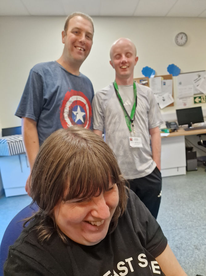 Volunteers working in our local digital drop-in