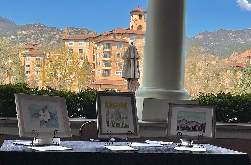 EAE Painting Colorado on location at The Broadmoor Hotel