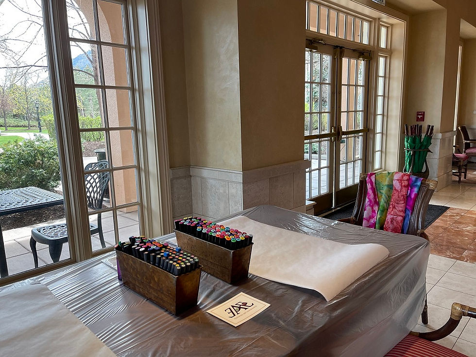 EAE Silk Scarf Private Experience West Tower lobby, The Broadmoor Hotel