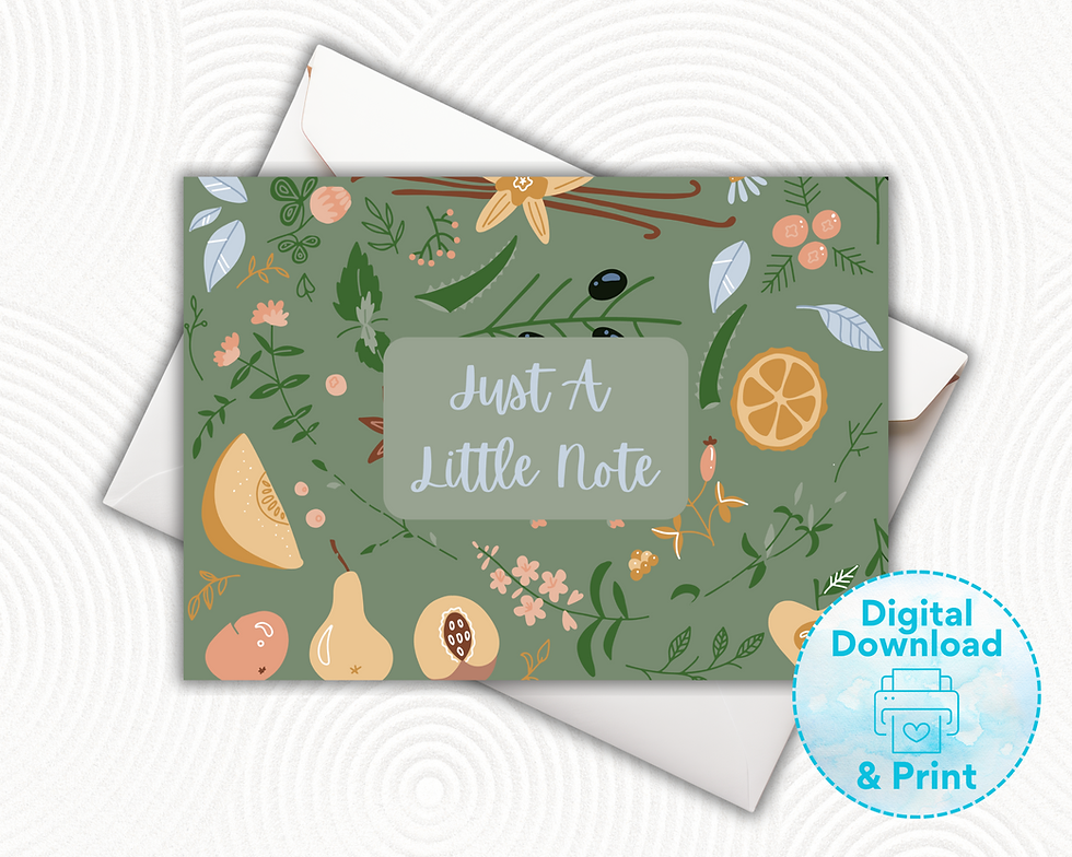 Thumbnail: Juicy Little Note Sage | 7x5 Note Set