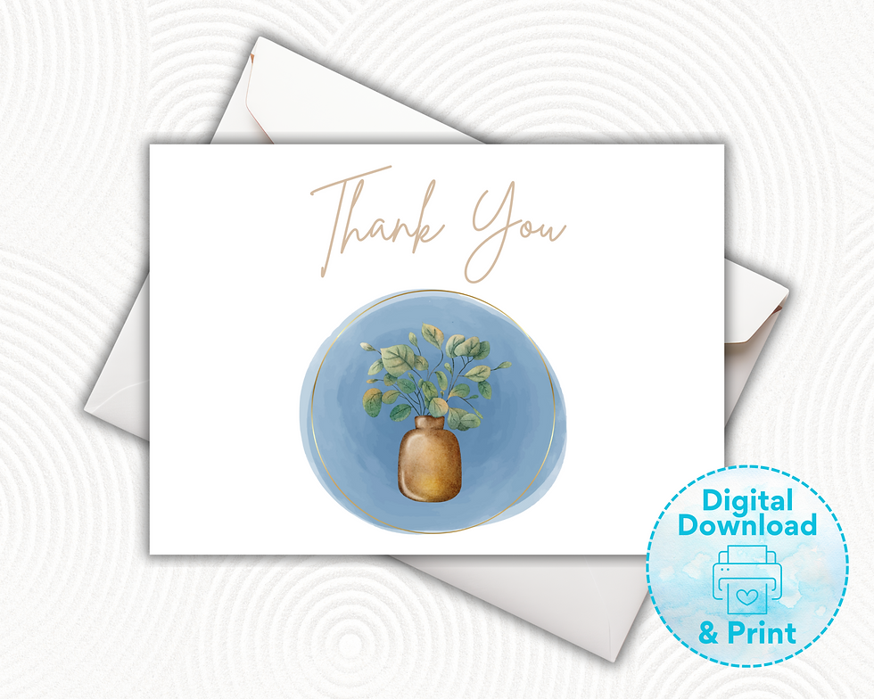 Thumbnail: Simply Botanical | 7x5 Thank You Note Set