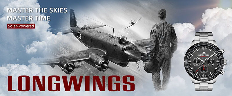 縮圖：NORTH EDGE 男士運動電子錶 跑步 游泳 軍用手錶