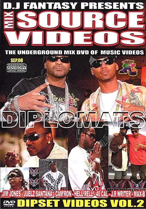 MSV | Dipset Videos Vol. 2 Feat. Cam'ron, Jim Jones, Juelz Santana, & more - Cover Image