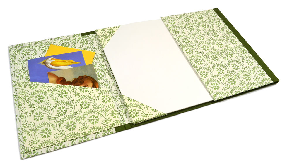 Thumbnail: Double Hinged Desk Blotters in Two Sizes, handmade by Parvum Opus