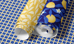 Italian citrus market wallpaper roll2 Ilona Alyamani