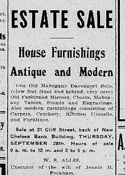 Circa 1900 Estate Sale Antique and Modern