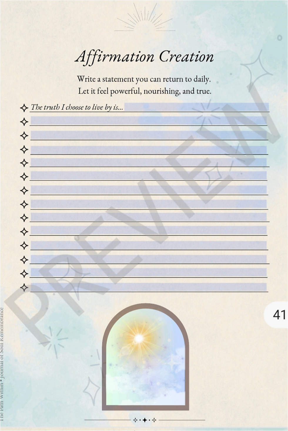 Thumbnail: Fillable "Remember Who You Are" Journal