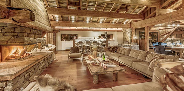 Internal view of the Chalet des Rêves for rental
