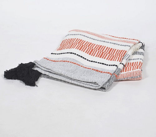 Thumbnail: Multi Pattered Stripe Throw