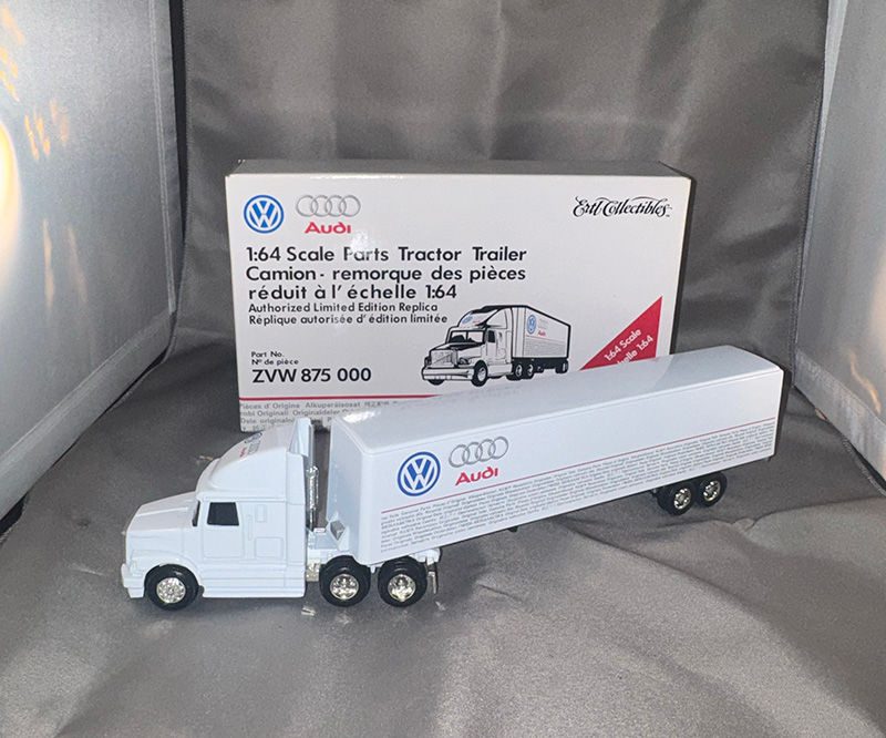 ERTL Collectibles 1/64 Scale Semi VW Audi Tractor-Trailer