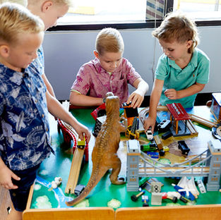 Kids play area at barber shop