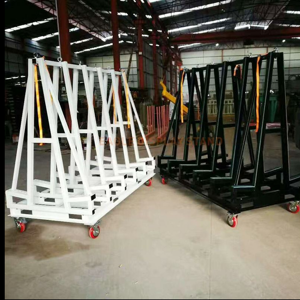 A frame glass trolley