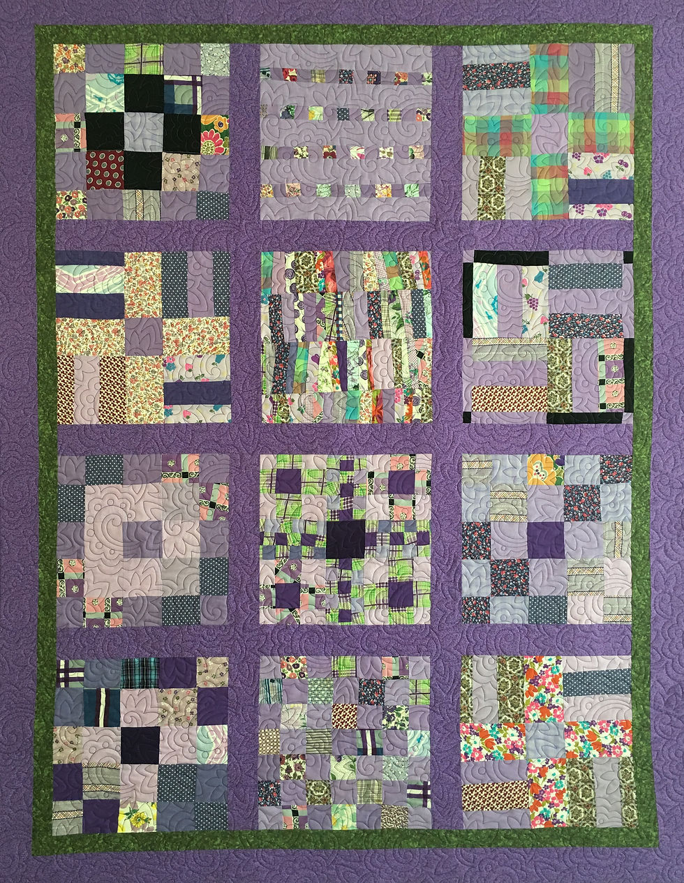 Sampler in Lavender Quilt by Valarie Sherriff