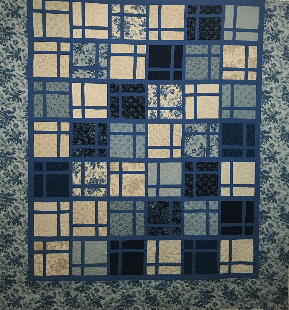 Peggy Cool Blue Layer Cake Quilt