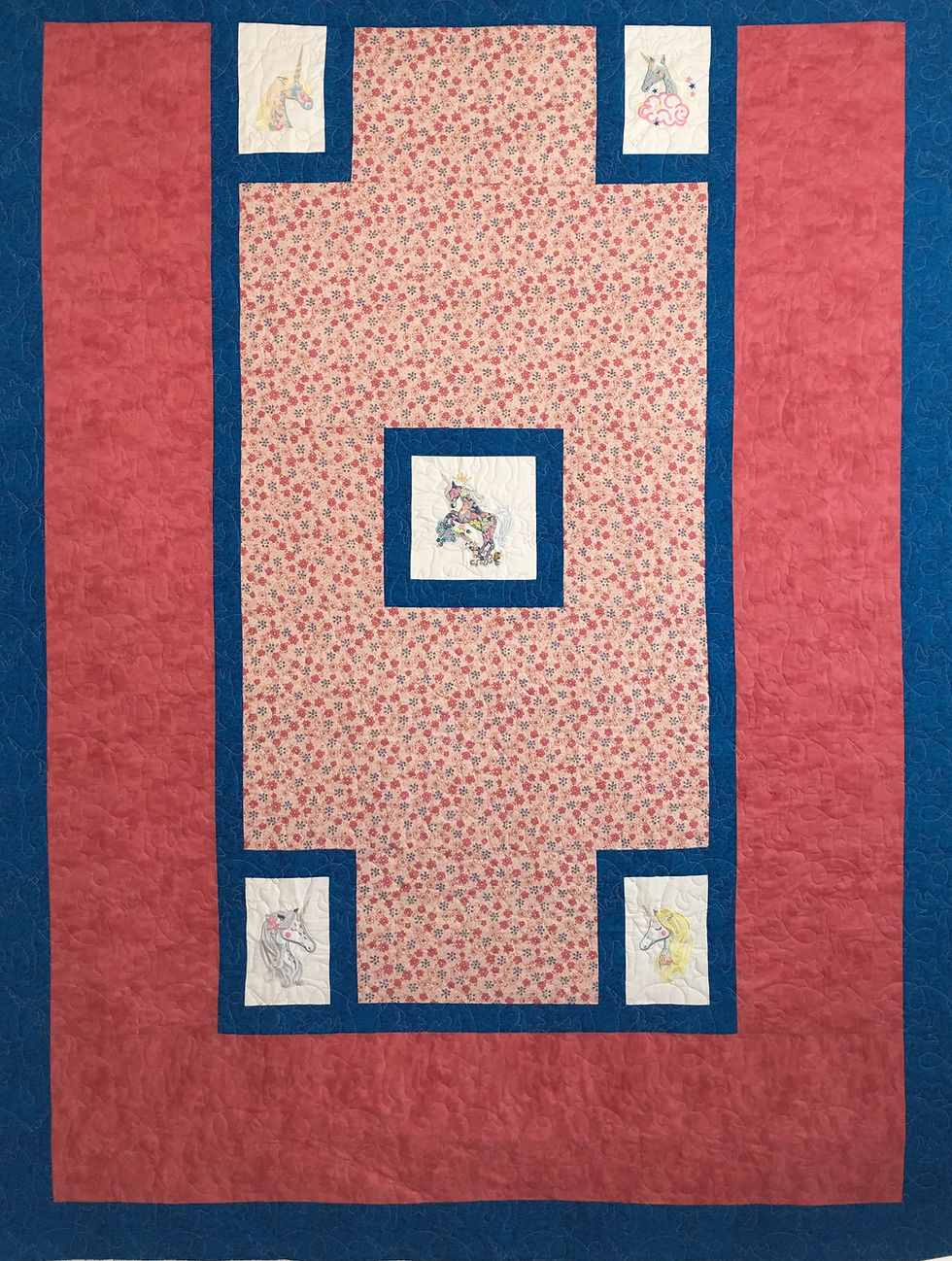 Unicorn Quilt by Peggy Krebs