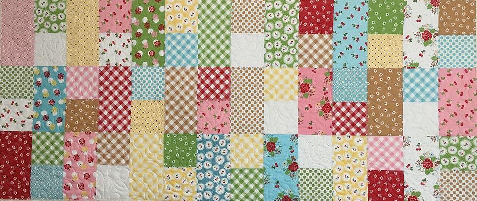 Scrappy Table Runner by Delfina Guerra