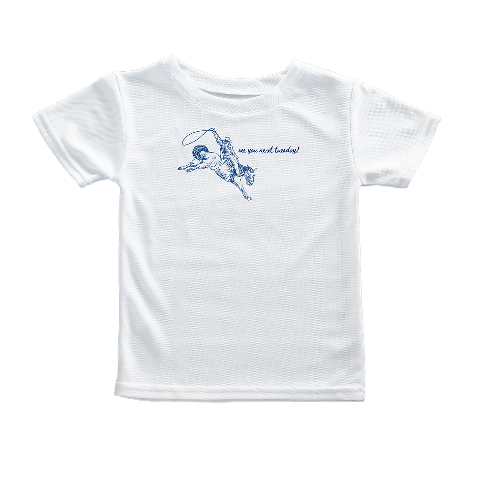 Fun Cowboy Baby Tee | Playful Graphic Crop Top for Casual Wear