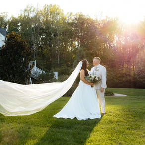 a romantic sunset ceremony at Stevenson ridge, spotsylvania Virginia
