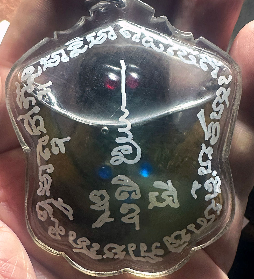 Thumbnail: An Original Luang Phor Pina Female Bone Mae Per in its original case