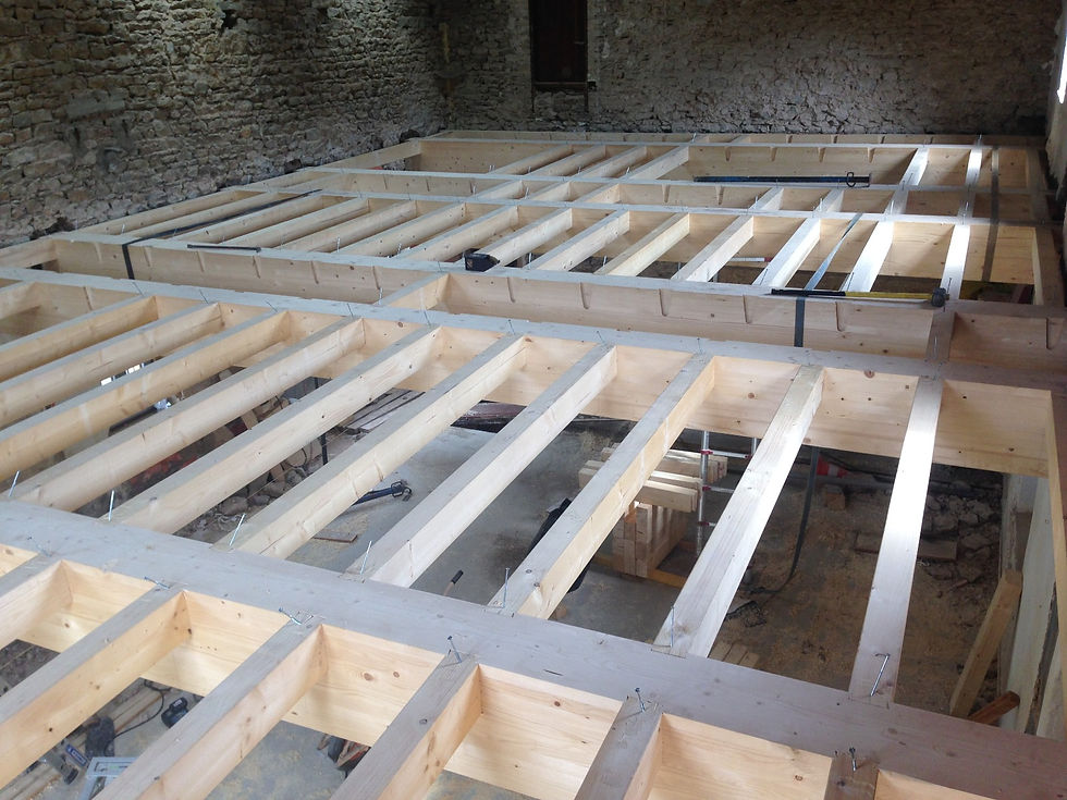 Domartin – création d’un plancher solivage